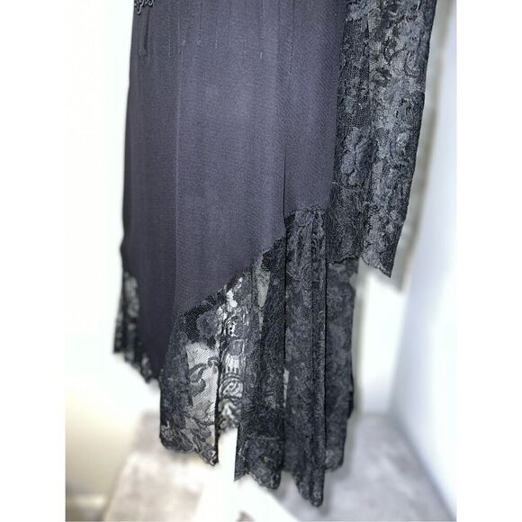 Valentino Night 100% Silk Lace Dress 6 Cocktail Date Night LBD - Picture 12 of 16